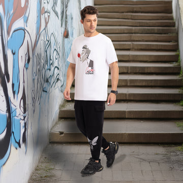 Clown Regular Interlock T-Shirt in White