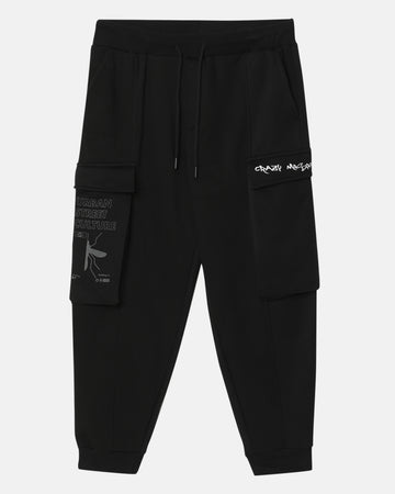 Bad Attitude Fleece Jogger in Black