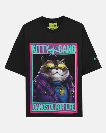 Kitty Gang Oversized Terry T-Shirt in Grey