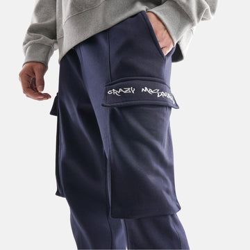 Bad Attitude Fleece Jogger in Navy - Crazy Mosquitoes