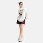 Ballet Queen Oversized Interlock T-Shirt in White - Womens - Crazy Mosquitoes