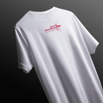 Clown Regular Interlock T-Shirt in White - Crazy Mosquitoes