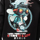 Dragon Regular Fleece Hoodie in Black - Crazy Mosquitoes
