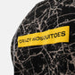 Grumpy Face Embroidered Terry Free Size Tee in Black - Crazy Mosquitoes