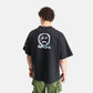 Psy Bear Oversized Terry T-Shirt in Black - Crazy Mosquitoes