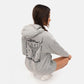 Worldwide Long Fleece Hoodie in Grey Melange - Crazy Mosquitoes